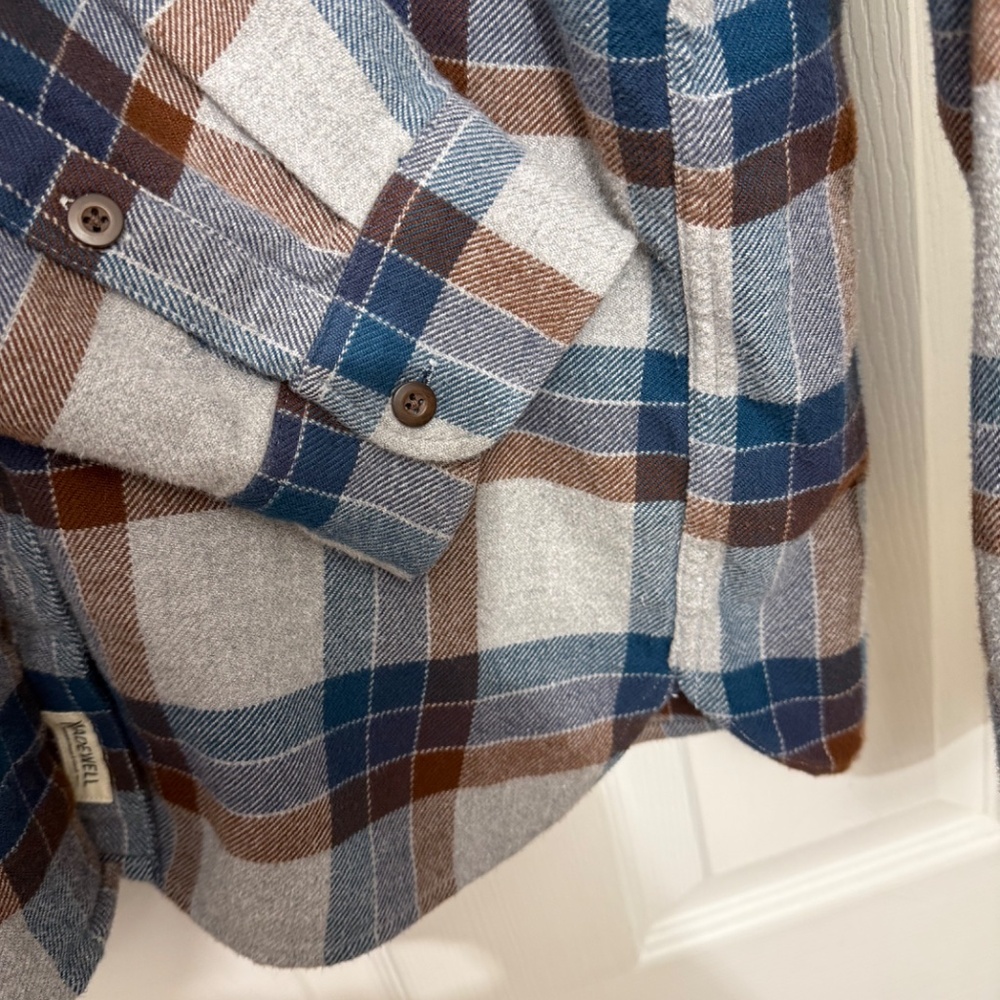MADEWELL FLANNEL SHIRT (MINT) XXL - Picture 4 of 5